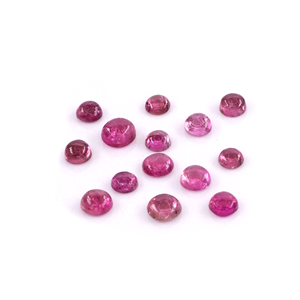 Turmalina Rosa Natural Calibrada en Forma de Cabujón de 4mm, Gema de Turmalina Natural Suelta para la Fabricación de Joyas - Product Image 4
