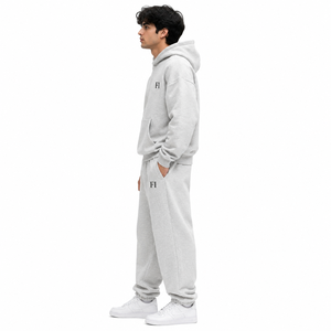 Sudadera con Capucha de Invierno de 2 Piezas, Talla Grande, ODM OEM, Ropa Deportiva, Chándal de Alta Calidad, Estilo Urbano, Corte Holgado, 100% Algodón - Product Image 4