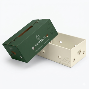 Recyclable Paperboard <b>Fruit</b> Vegetable Packaging <b>Box</b> Custom Flexographic Digital Printing Shipping <b>Box</b> Agriculture Carton Tray - Product Image 2