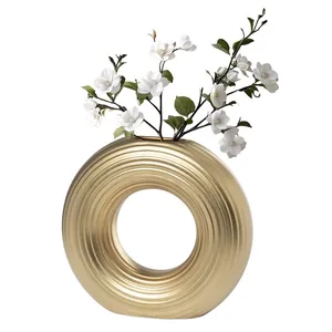 Disponible en Stock, ZAHID EXPORTS, Florero de Hierro Hecho a Mano con Diseño Costero, Ecológico, para Mesa, ZE-3596C, Uttar Pradesh, Envío Rápido - Product Image 6
