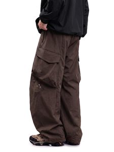 Pantalons cargo parachute pour hommes sur mesure, résistants à l'eau, pantalons de randonnée, vente en gros OEM - Product Image 2