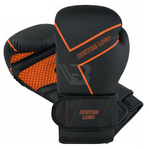 Gants de boxe universels en cuir sur mesure de haute qualité, avec logo personnalisé, design à doigts complets, couleur unie teinte, pour la vente en ligne - Product Image 1