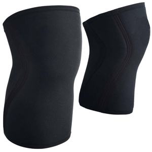 Manchon de compression pour genou en néoprène respirant 7 mm pour haltérophilie et powerlifting, unisexe - Product Image 1