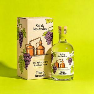 Caja Plegable de Papel con Impresión UV Directa de Fábrica para Almacenamiento Minorista de <span class=keywords><strong>Pisco</strong></span> Sudamericano Aromático - Product Image 1
