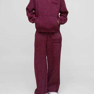 Baggy Tracksuits 100% Cotton Fleece Heavyweight Acid Wash Pullover Hoodie Tracksuit Set Custom Plus Size <b>Men</b> <b>Sweat</b> <b>Suit</b> - Product Image 2