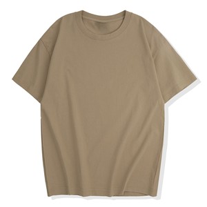 T-shirt en coton 230g à épaules tombantes, col rond, coupe ample, couleur unie, pour homme et femme, prix usine Chine Bangladesh - Product Image 4