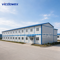 VICDOWEX Maison Préfabriquée Intégrée de Luxe Contemporaine Type T Personnalisée pour Construction, Camp, Bureau, Hébergement Thermique