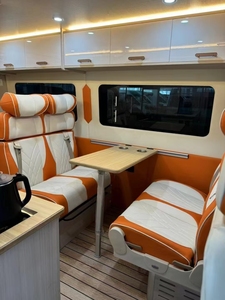Siège arrière <span class=keywords><strong>rabattable</strong></span> pour fourgonnette deux places, banquette double passager avec ceinture de sécurité indépendante pour camping-car, VR, MPV, réaménagement intérieur - Product Image 5