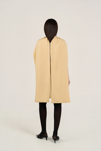 Robe Courte Col Rond Vietnam Manches Courtes Boutons Simples Taille Ample Décontractée Minimaliste Fente Latérale Rayures Teintes en Fil - Product Image 4