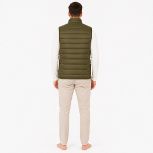เลือกแฟชั่นที่ใช้งานได้จริงด้วยเสื้อแจ็คเก็ต Man Puffer Vest ที่มีพื้นผิวแบบควิลท์และดีไซน์ทันสมัยสำหรับการใช้งานในชีวิตประจำวัน - Product Image 5