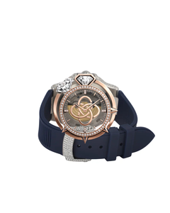 Reloj de Lujo para Hombre con Logotipo Personalizado, Moissanita VVS, Completamente Adornado con Diamantes - Product Image 4