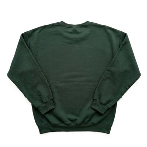 Wholesale Forest Green Crewneck Sweatshirts <b>Women</b> Hoodies Custom <b>Chenille</b> Logo Crew Neck Drop Shoulder Cotton Street <b>Jumper</b> OEM - Product Image 4