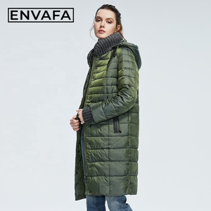 ENVAFA Women's Full Length Duck Down <b>Coat</b> Hooded Long Puffer Jacket Warm <b>Thick</b> Windproof <b>Winter</b> Parka Ladies Outdoor Outerwear - Product Image 6