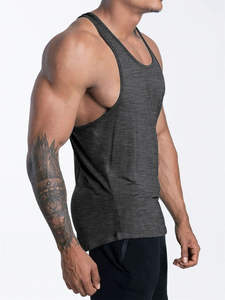 Débardeur Homme Séchage Rapide pour Gym, Fitness, Décontracté – Maillot de Corps Moulant en Tissu Tricoté Uni – Chemise Sans Manches Décontractée pour Homme - Product Image 3