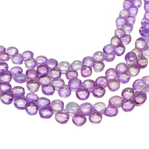 Natural Pink <b>Amethyst</b> Heart Shape Faceted Gemstone Beads For Jewelry Making Natural Stone Wholesale Bulk Supply Pink <b>Amethyst</b> - Product Image 1