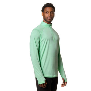 เสื้อยืดผู้ชายแบบซิป 3/4 คอตั้ง แขนยาว ทรงปกติ สีตามสั่ง ขายส่ง แห้งเร็ว เหมาะกับกิจกรรมกลางแจ้ง ไซส์ใหญ่ เป็นมิตรกับสิ่งแวดล้อม - Product Image 5