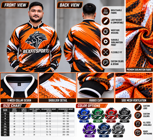 Maillot de paintball en gros REXFIT SPORTS, logo personnalisé, uniforme d'équipe par sublimation, fabricant OEM Pakistan, polyester respirant - Product Image 3
