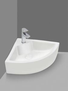 Compact Triangle Corner Ceramic <b>Sink</b> Modern <b>Small</b> Wall Mounted Washing Basin Luxury Bathroom Vanity Percede Hand Wash Bowl - Product Image 3