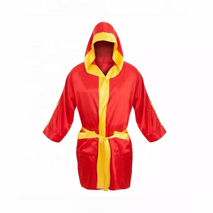 Custom Logo Boxing Gown OEM ODM Premium Quality <b>Satin</b> Boxing Walkout <b>Robe</b> Manufacturer and Wholesale Supplier - Product Image 5