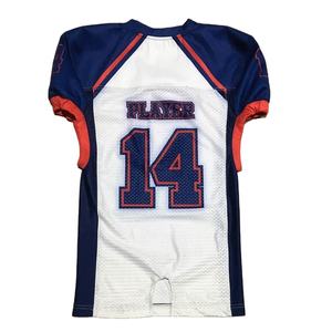 Uniformes d'équipe personnalisés maillot de football américain maille respirante col en V chemise à manches courtes conception imprimée commande en gros disponible - Product Image 2