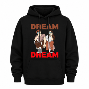 Sweat-shirt à capuche pour homme avec logo imprimé personnalisé, coupe classique, en coton French Terry, design de logo sur le devant, streetwear d'automne - Product Image 6