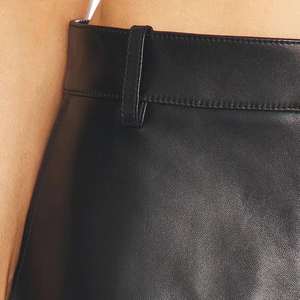 Pantalones de cuero de piel de oveja para mujer, venta al por mayor OEM 2026, pantalones de cuero elásticos con estampado de piel de serpiente, transpirables, nueva colección en oferta. - Product Image 4