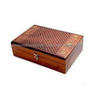 กล่องไม้แกะสลักทำด้วยมือกล่องเครื่องประดับไอเดียของขวัญที่ทำจากไม้สำหรับเก็บเหรียญเครื่องประดับ - Product Image 4