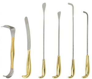 Ensemble de spatules mammaires en acier allemand pour chirurgie plastique, 6 pièces - Product Image 1