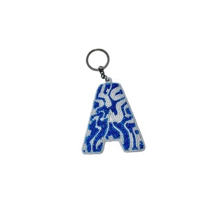 Stylish Seed Beads Embroidery Keychain Charm Gift Handmade Beaded Embroidery Keychain Colorful Design - Product Image 2