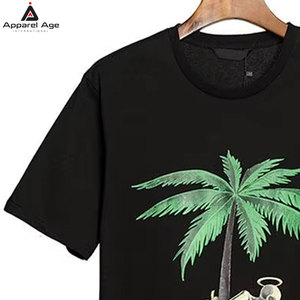 เสื้อยืดกราฟิกคุณภาพพรีเมียมสำหรับผู้ชาย ทรงหลวม พิมพ์ลาย ผ้าฝ้าย 100% สีพื้น วัสดุที่ดีที่สุด เสื้อยืดผู้ชาย ขายส่ง - Product Image 2