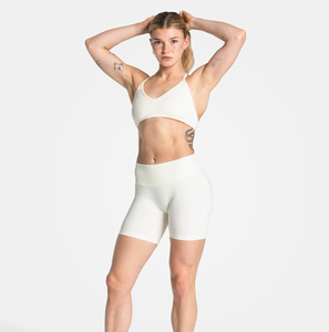 Shorts décontractés taille haute élastiques couleur unie coupe ajustée pour femme – Idéal pour l'été – Meilleures ventes - Product Image 2