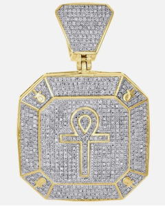 Pendentif Croix de Jésus Hip Hop Iced Out en Argent 925, Pendentif de Foi Chrétienne, Bijou Religieux, Pendentif Bling pour Rappeur - Product Image 1