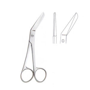Braunn Stadler 18cm Angled Fine Umbilical Scissors Stainless Steel Surgical Scissors Manual Reusable By Dentavex - Product Image 3