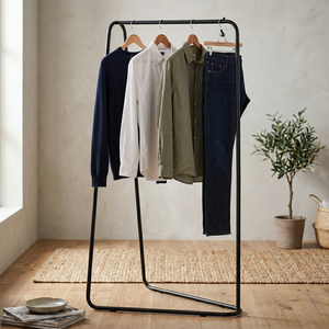 Modern Metal Coat <b>Rack</b> Freestanding Minimalist Design Stable Living Room Furniture Bedroom Use - Product Image 4