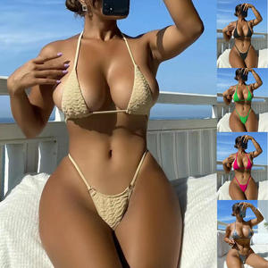 Women <b>Bikini</b> <b>Set</b> Two Piece Swimwear Adjustable Beach Swimsuit Comfortable Summer Vacation Poolside Fashion - Product Image 2