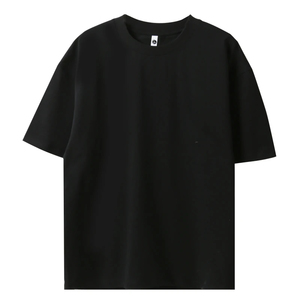 Nouveaux T-shirts pour hommes en coton décontractés à col rond et manches courtes, basiques, épais, doux, unis, avec logo frontal, en molleton anti-boulochage, coupe classique - Product Image 6