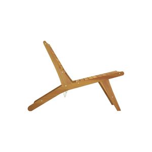 Foldable Teak <b>Wood</b> Modern <b>Garden</b> <b>Chair</b> with Slatted Back and Tapered Legs-Durable Outdoor Furniture for Hotels & Villas - Product Image 3