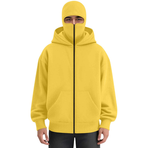 Chaqueta con Capucha para Hombre, Estilo Americano, Cierre Completo, 100% Algodón, Invierno, Impresión Digital, Transpirable, Secado Rápido - Product Image 4