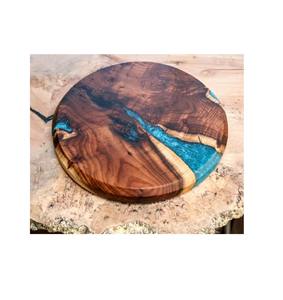 Juego de posavasos cuadrados y redondos de resina epoxi hechos a mano de lujo con soporte, al mejor precio y excelente calidad. - Product Image 6