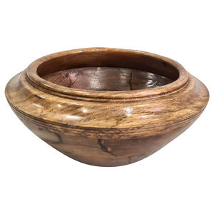Bol décoratif en bois de style américain, écologique et haut de gamme, pour centre de table, arrangement de fruits frais, fleurs séchées - Product Image 2