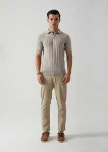 Men's <b>Light</b> <b>Blue</b> Short Sleeve for <b>Shirt</b> Knitted Casual Regular Fit Anti-Pilling Breathable Cotton/Bamboo Fiber Fabric Pocket - Product Image 2