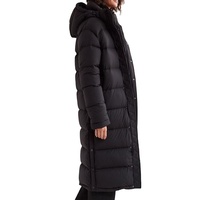 Veste d'hiver matelassée pour homme de qualité supérieure, fermeture éclair réversible personnalisée, haute qualité, noire