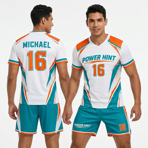ราคาขายส่ง เสื้อรักบี้โพลีเอสเตอร์ 100% ออกแบบเองได้ พิมพ์ลายแบบซับลิเมชั่น ทนทานต่อการฉีกขาด ชุดยูนิฟอร์มทีมรักบี้ลีก - Product Image 1