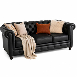 Premium Genuine Leather <b>Sofa</b> <b>Bed</b> Durable Construction Timeless Design for Living Room Bedroom School Park Commercial Spaces - Product Image 2