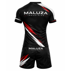 ชุดยูนิฟอร์มรักบี้แบบซับลิเมชั่นสั่งทำพิเศษ ระบายอากาศได้ดี แห้งเร็ว เสื้อแขนสั้น ชุดเซ็ตสำหรับทีมมืออาชีพ ผู้ผลิตชุดฝึกซ้อมรักบี้ - Product Image 2