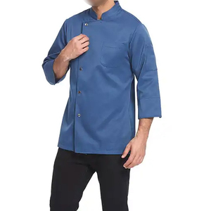 Nouvelle veste de cuisine professionnelle pour hommes, moderne, résistante, aux couleurs et tailles unies, idéale pour la restauration. - Product Image 6