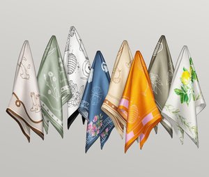 Foulard Bandana en Soie Satinée Ethnique Personnalisé 60x60cm Réutilisable Durable Écologique Lavable en Machine Accessoires pour Enterrement de Vie de Jeune Fille et Mariage - Product Image 2