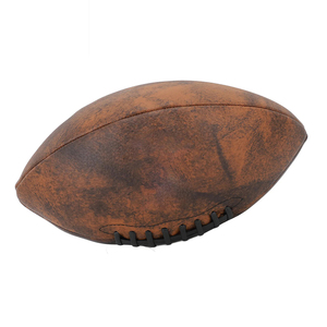 Brown Leather Football With <b>Black</b> <b>Laces</b> Durable Rubber Bladder Team Sports Equipment Outdoor Training Eco Friendly Rugby Ball - Product Image 5