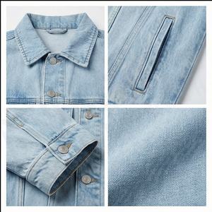 Venta al por mayor Top Venta Popular de alta calidad Casual de las mujeres chaqueta de mezclilla de las mujeres azul de manga larga de talla grande chaquetas de mezclilla - Product Image 4