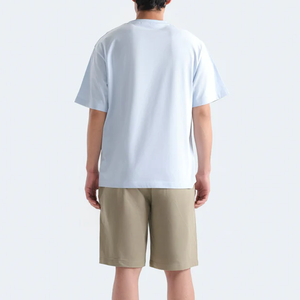 T-shirt oversize structuré 300 GSM tendance en tissu épais, coupe droite, couleur os brut - Product Image 4